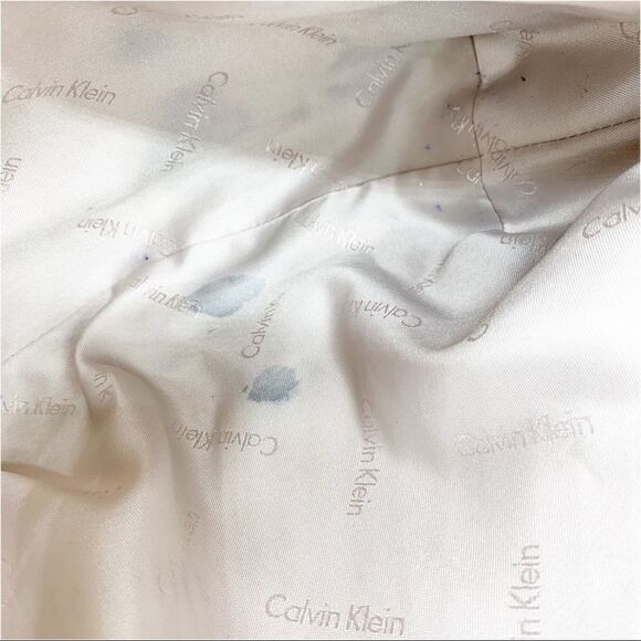 Calvin‎ Klein Large Double Chain Strap Straw Tote Bag w/Faux Leather Accents - Picture 15 of 15